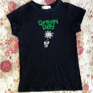 American Style Inc - Black Green Day T-Shirt (Size M)